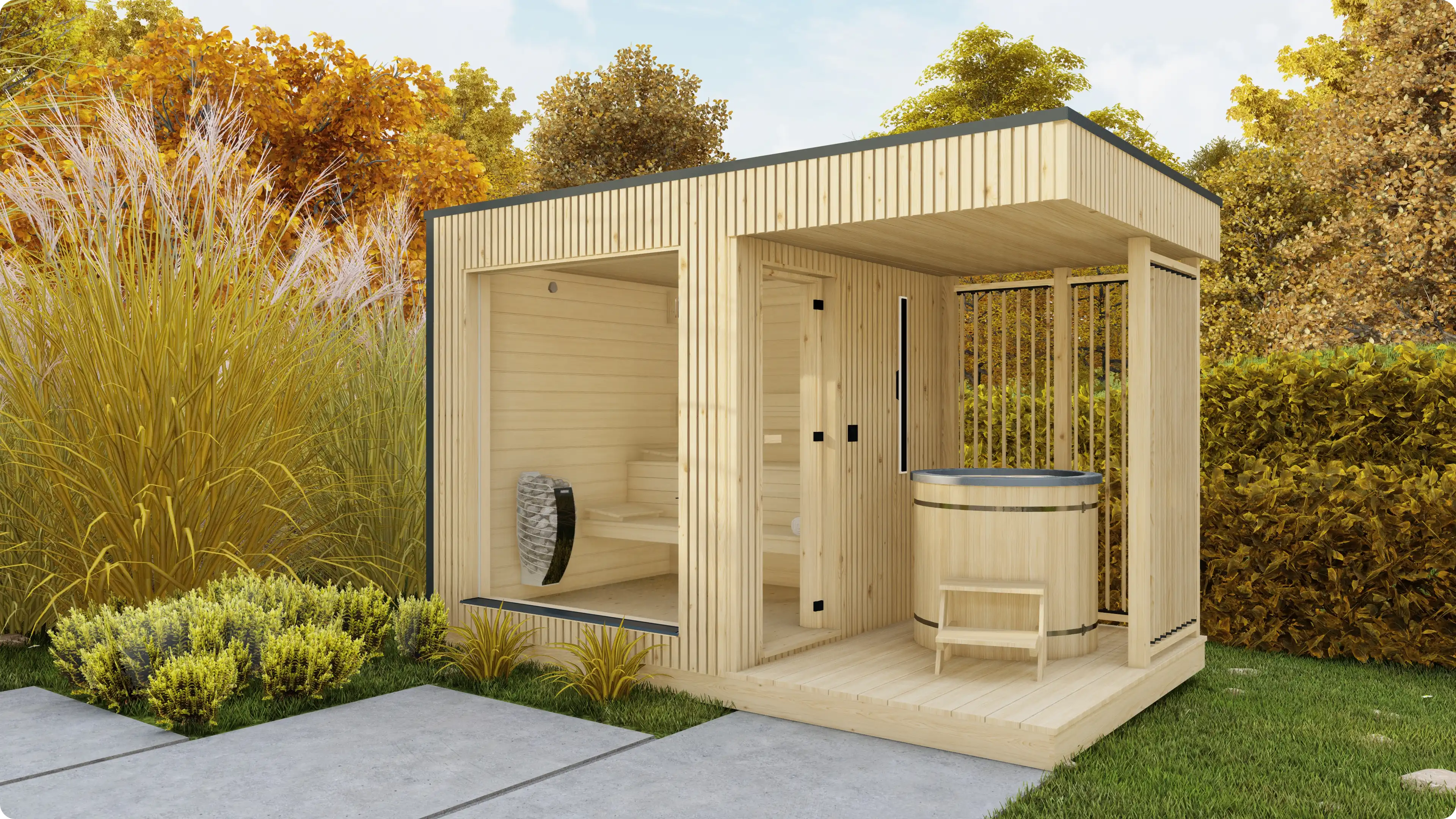 Sauna Amber – pohled 1